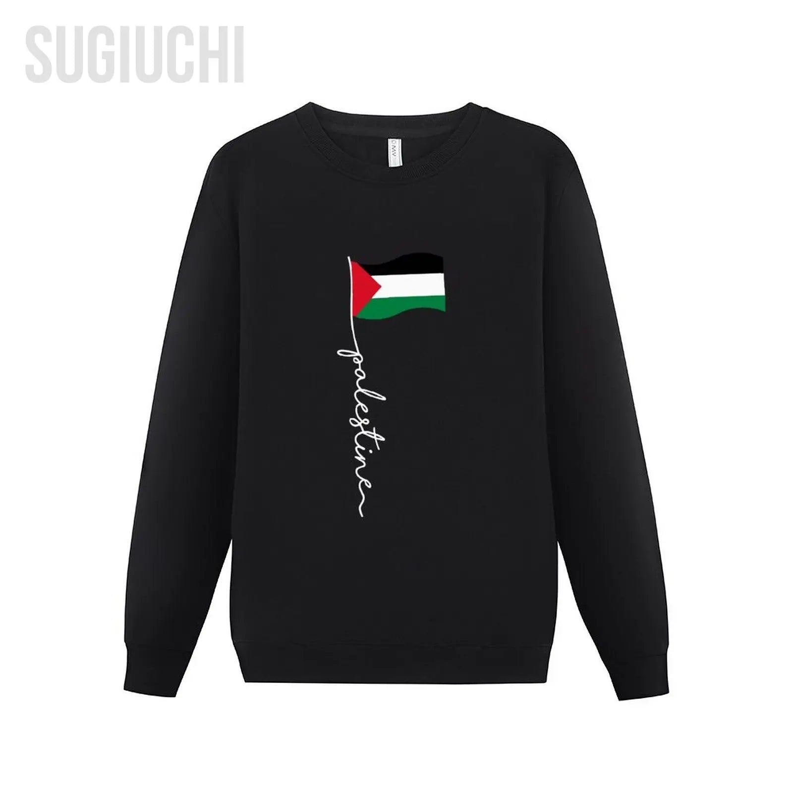 Men Women Hoodies Palestine Flag With Palestine Name For Palestinians Hoodie Pullover Sweatshirts O-Neck Cotton Unisex