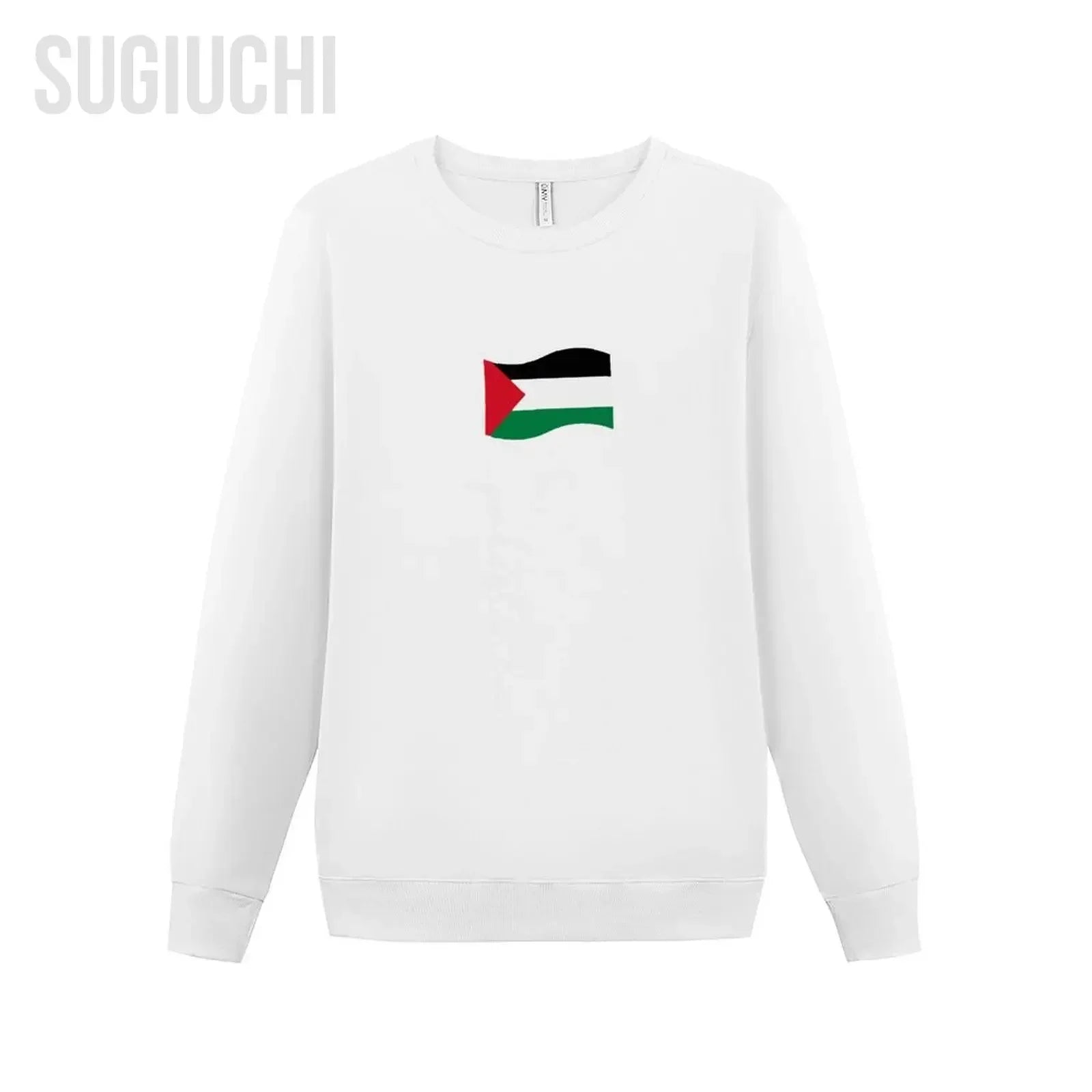 Men Women Hoodies Palestine Flag With Palestine Name For Palestinians Hoodie Pullover Sweatshirts O-Neck Cotton Unisex