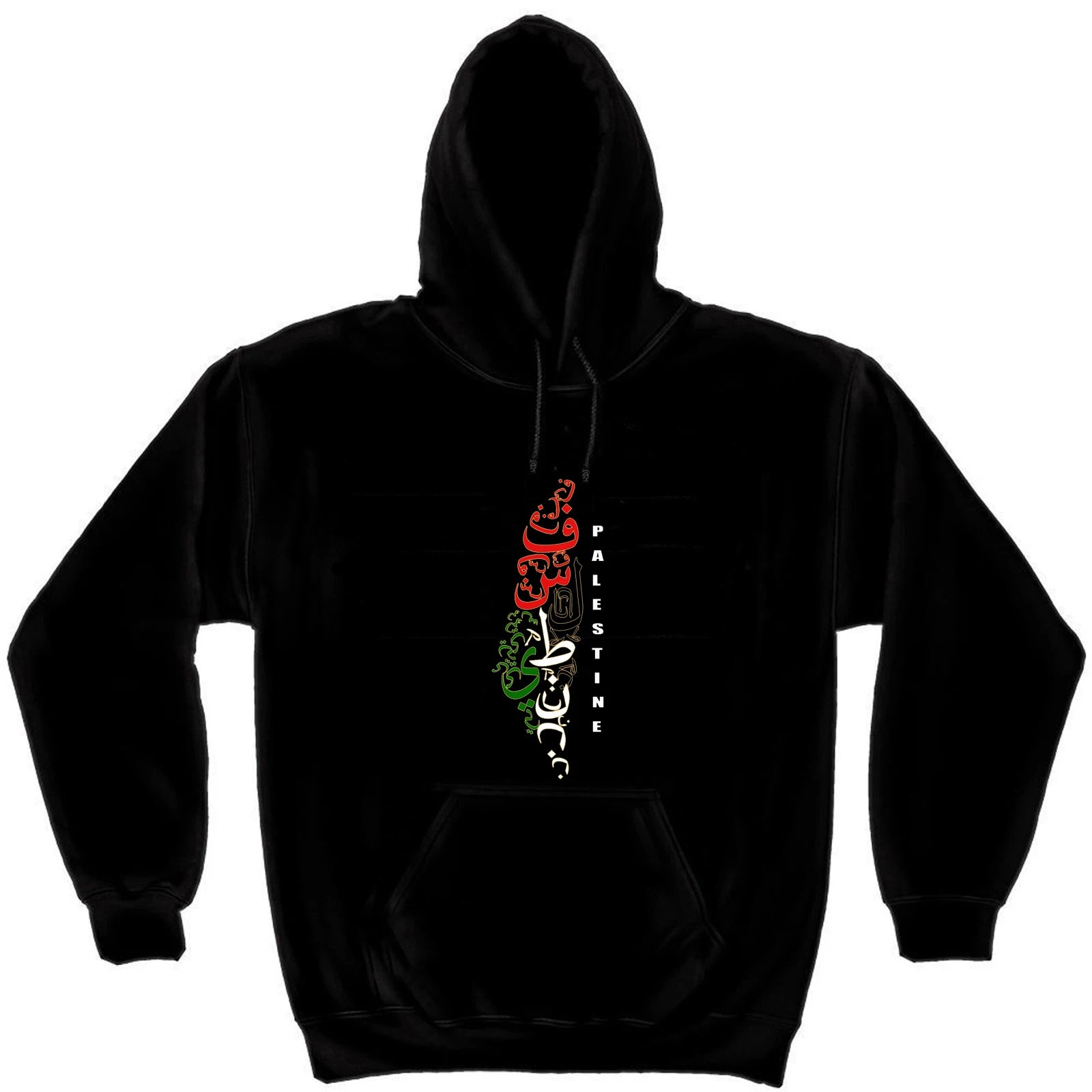 Arabic Calligraphy Palestinian Map Palestine Pullover Hoodie 100% Cotton Comfortable Casual Mens Sweatshirts Fashion Streetwear