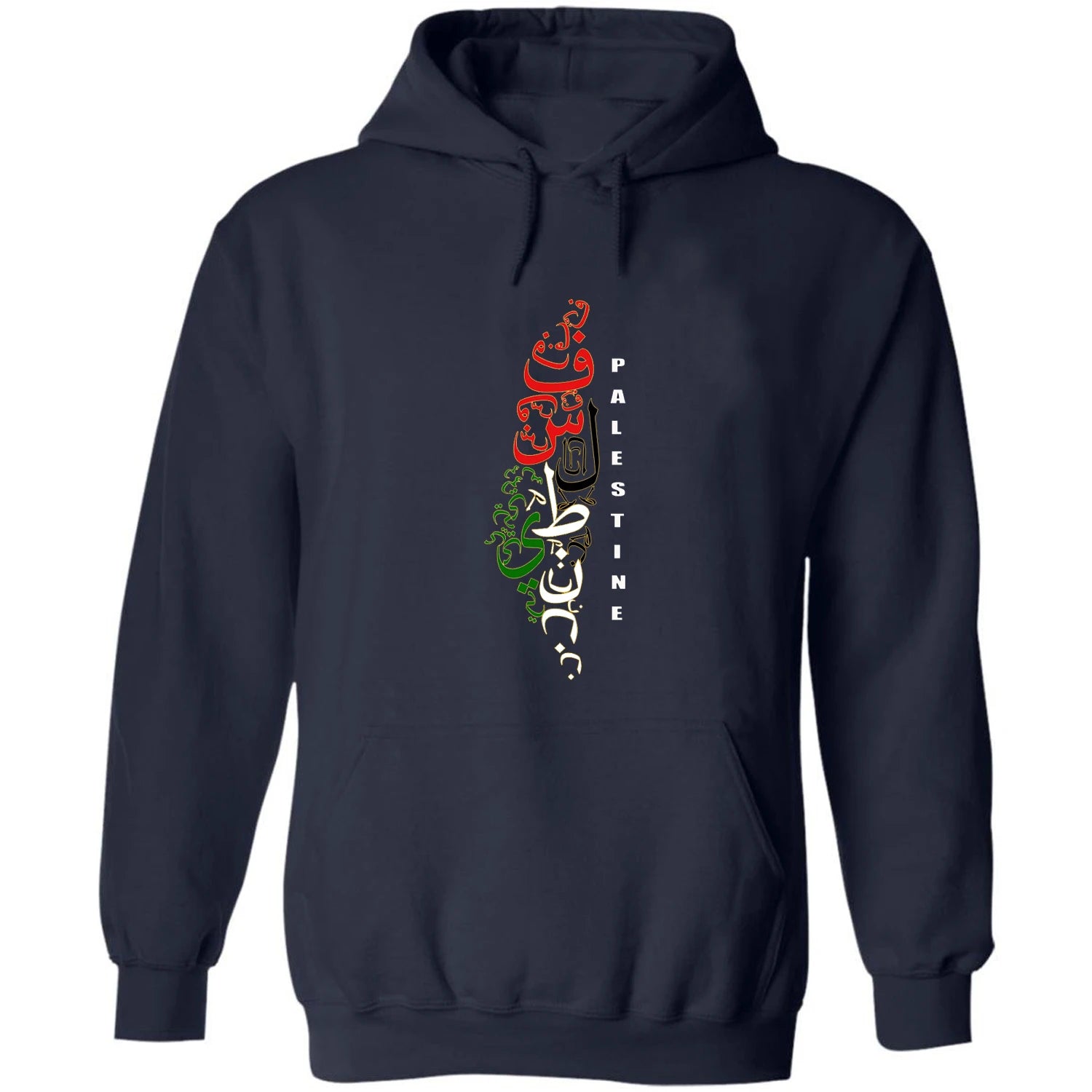 Arabic Calligraphy Palestinian Map Palestine Pullover Hoodie 100% Cotton Comfortable Casual Mens Sweatshirts Fashion Streetwear