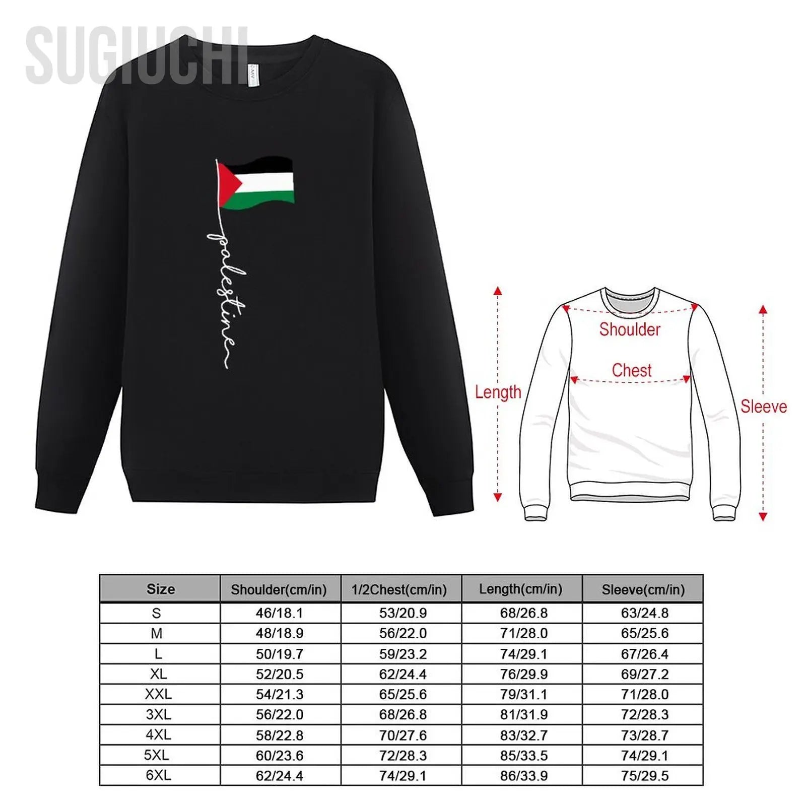 Men Women Hoodies Palestine Flag With Palestine Name For Palestinians Hoodie Pullover Sweatshirts O-Neck Cotton Unisex